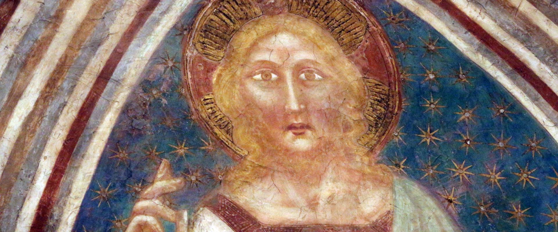 Vitale da bologna e aiuti, cristo in maestà, angeli, santi e storie di s. eustachio, 1351, 07 foto di Sailko